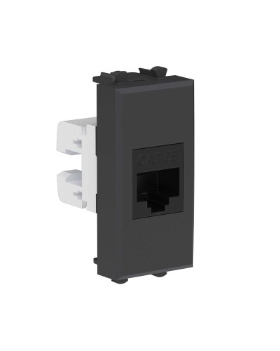 Розетка RJ-45, кат.5E, Avanti, 1 модуль, черный матовый (4412661): Розетка компьютерная модульная в Новом Уренгое