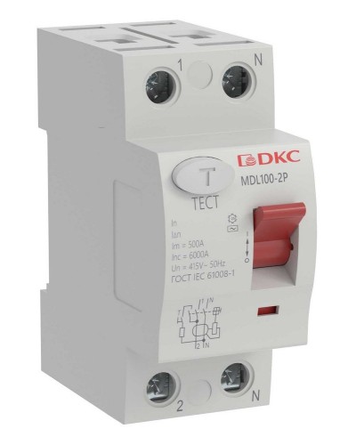 YON MAX MDL100 ВДТ, 2P, 30mA, 25A, АС (MDL100-2P2-25-AC). Автоматический выключатель дифференциальный (УЗО). ДКС в Новом Уренгое