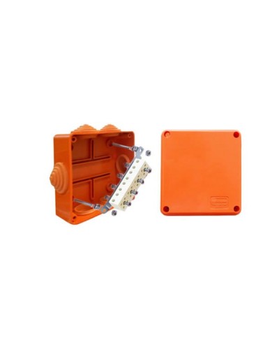 Коробка JBS100 100х100х55, 6 вых., 5P (0,15…4мм²) (43227HF). Коробка монтажная, огнестойкая, без галогена. Экопласт в Новом Уренгое