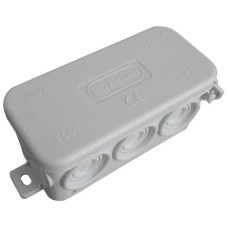 Коробка JBL090 90х42х40, 10вых., 4P (0,15…2,5мм²) серая (43154HF-GR). Коробка монтажная, огнестойкая, без галогена. Экопласт