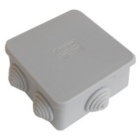 Коробка JBS080 85х85х40, 6 вых, IP44, серая (44006). Коробка монтажная. Экопласт