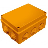Коробка JBS150 150х110х70, 10 вых., 8P (1,5…6мм²) (43229HF): Коробка монтажная, огнестойкая, без галогена
