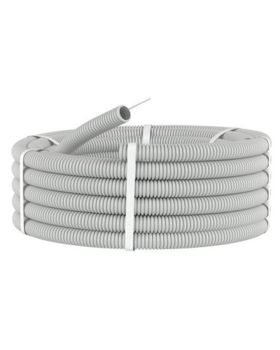 Труба HFFR тяжелая D50, серая (21150HF-GR): Труба гофрированная, с зондом, не распространяющая горение, без галогена в Новом Уренгое
