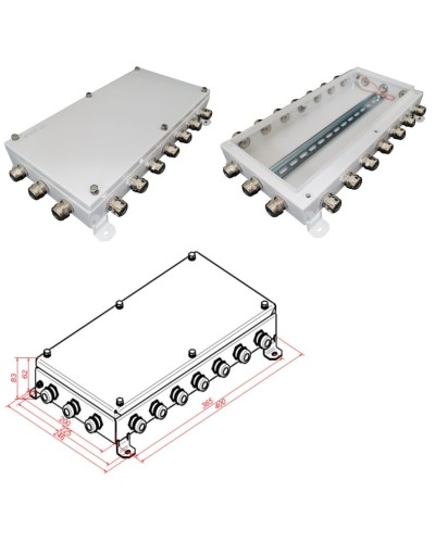 КМ IP66-2040. Коробка монтажная электротехническая. Гефест в Новом Уренгое