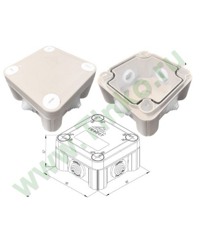 КМ-1010(П)-IP55. Коробка монтажная. Гефест в Новом Уренгое