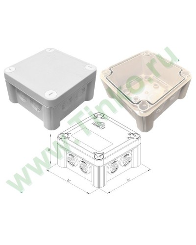 КМ-1212(П)-IP66(БВ). Коробка монтажная. Гефест в Новом Уренгое