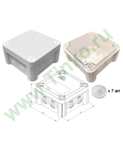 КМ-1212(П)-IP55. Коробка монтажная. Гефест в Новом Уренгое
