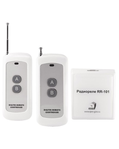 RR-101 + 2 пульта, 250-950 метров, двойное питание 12В и 220В. Комплект радиореле. ИПРо в Новом Уренгое