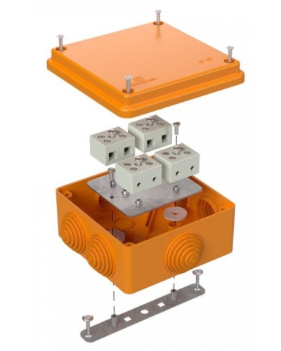 Коробка огнестойкая 100х100х50 (40-0300-FR1.5-8). Коробка огнестойкая для открытой установки. Промрукав в Новом Уренгое