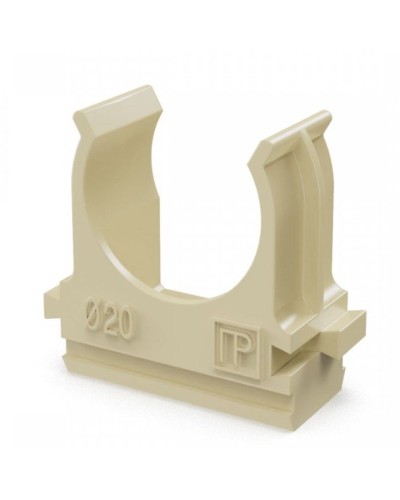 Крепёж-клипса для труб АБС-пластик сосна D20 (100 шт) (PR13.0049). Крепление для труб ПВХ. Промрукав в Новом Уренгое