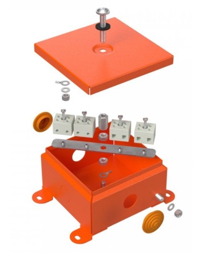 Коробка металлическая огнестойкая 110х110х65 (70-0360-FR2.5-4). Коробка металлическая огнестойкая. Промрукав в Новом Уренгое