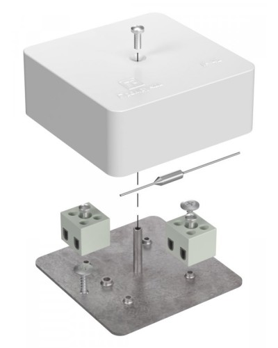Коробка огнестойкая 75х75х30 (40-0450-FR6.0-4-П). Коробка огнестойкая для открытой установки. Промрукав в Новом Уренгое