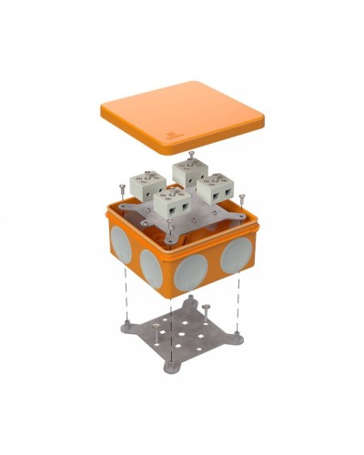 Коробка огнестойкая 100х100х50 (60-0300-FR10.0-8). Коробка огнестойкая для открытой установки. Промрукав в Новом Уренгое