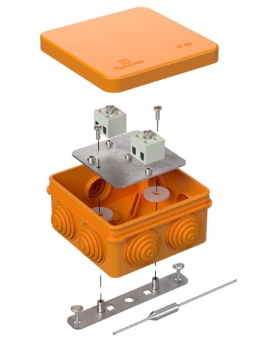 Коробка огнестойкая 80х80х40 (40-0210-FR1.5-4-П). Коробка огнестойкая для открытой установки. Промрукав в Новом Уренгое