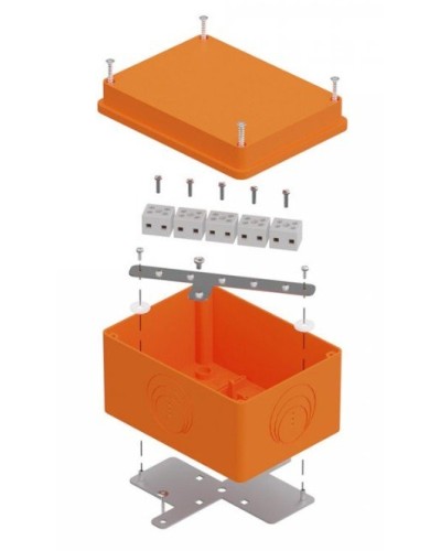 Коробка огнестойкая 150х110х90 E15-E120 для о/п (40-0351-FR2.5-10). Коробка огнестойкая для открытой установки. Промрукав в Новом Уренгое