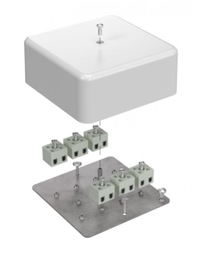 Коробка огнестойкая 103х103х45 (латунь) (40-0470-FR2.5-12-Е60). Коробка огнестойкая для открытой установки. Промрукав в Новом Уренгое