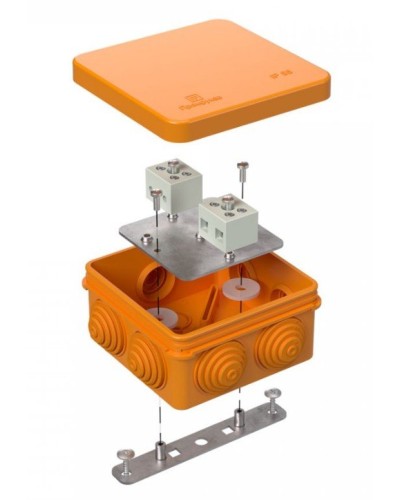 Коробка огнестойкая 40-0210-FR6.0-4 Е15-Е120 80х80х40. Коробка огнестойкая для открытой установки. Промрукав в Новом Уренгое