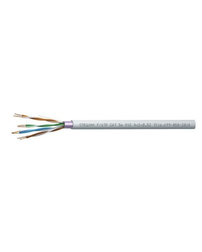 СПЕЦЛАН F/UTP Cat 5e PVC 4х2х0,52. Кабель «витая пара» (LAN) для структурированных систем связи. Спецкабель в Новом Уренгое